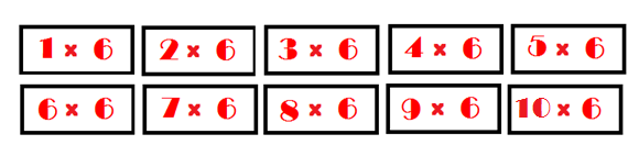 Compartilhando Ideias: JOGOS DA TABUADA - MULTIPLICAÇÃO