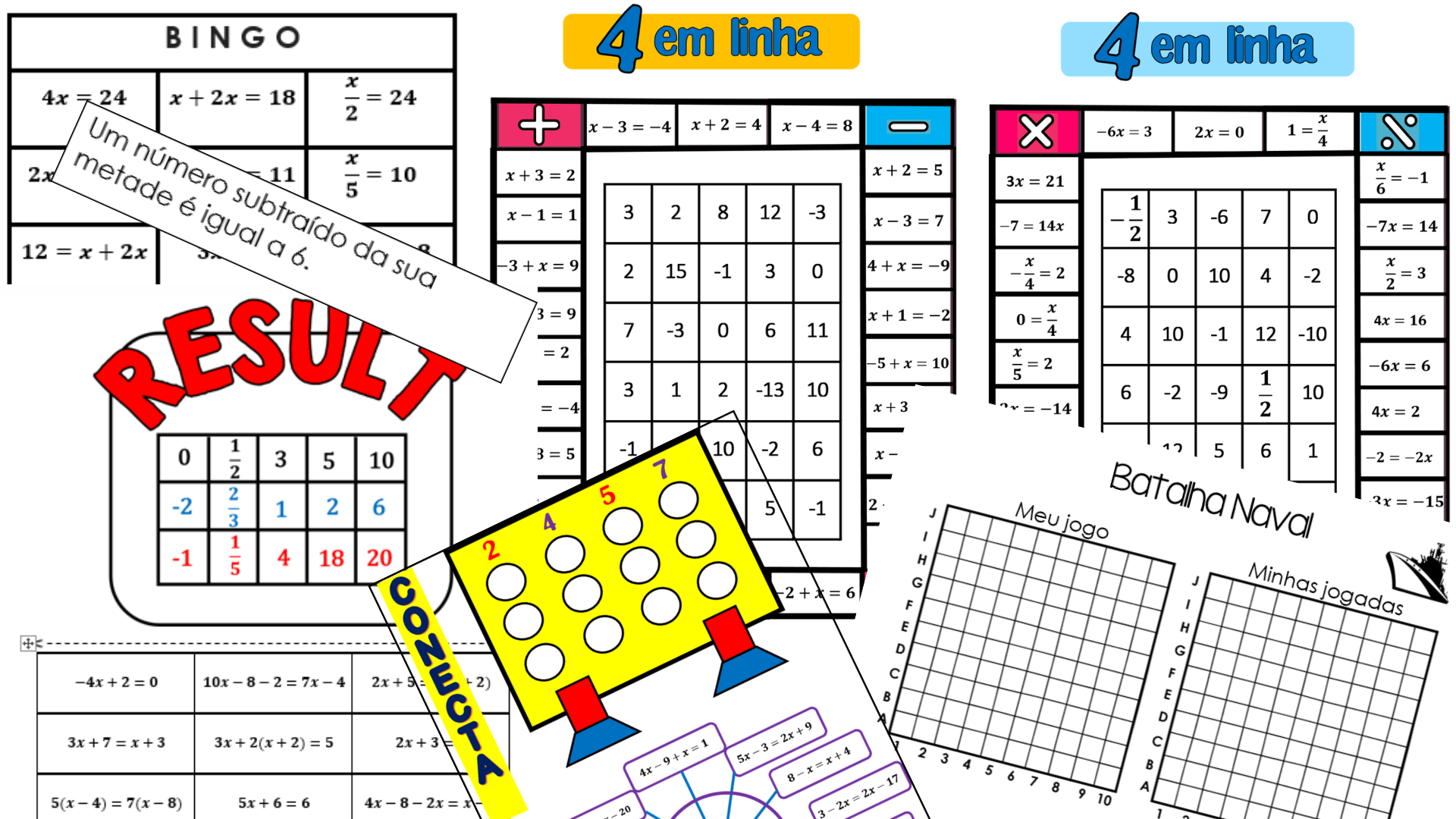 Jogo de Matematica de Equações