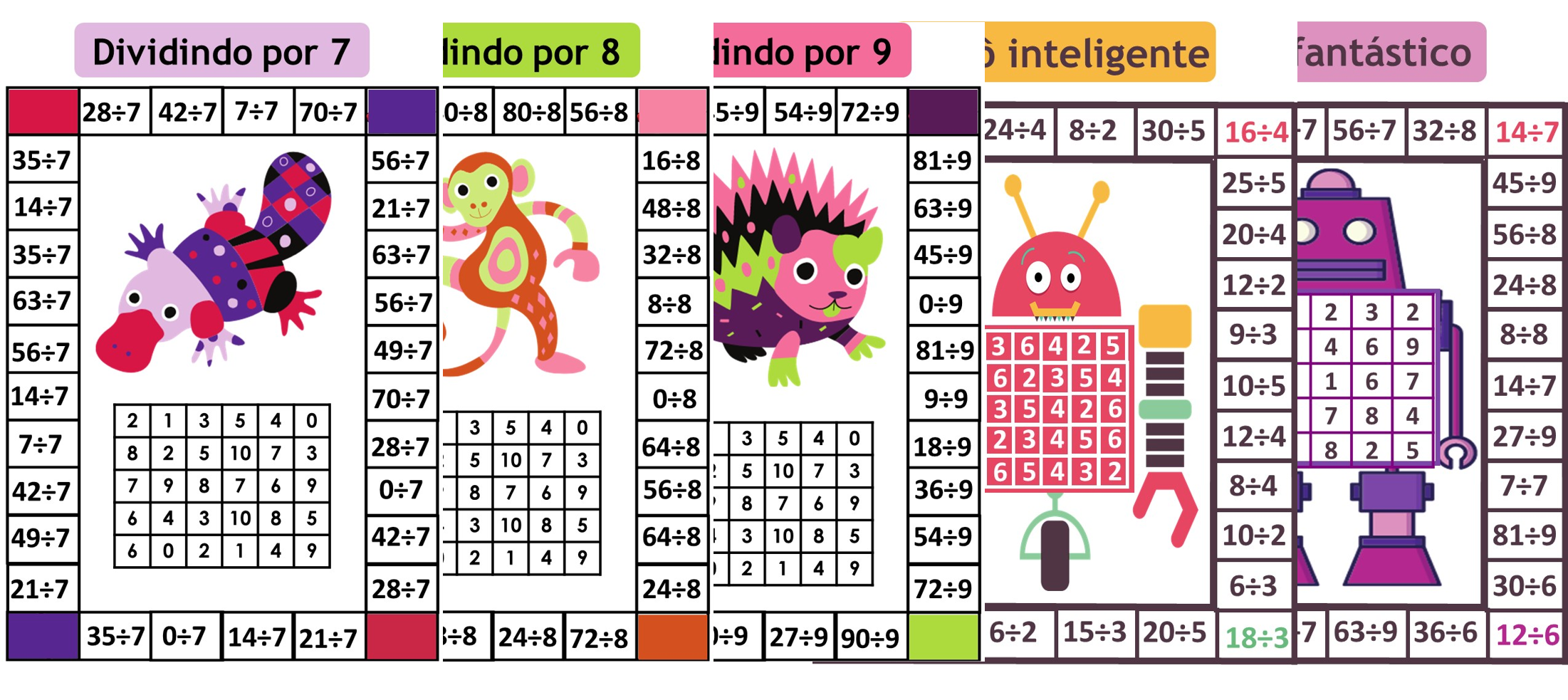 Jogos de Multiplicação/Divisão em