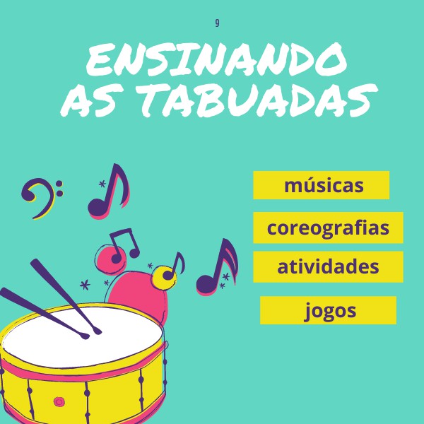 Imagem de Ensinando as Tabuadas - Músicas, Coreografias, Atividades e Jogos