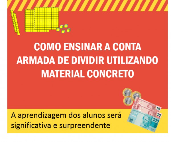 Imagem em destaque de Como ensinar a conta armada de dividir utilizando material concreto