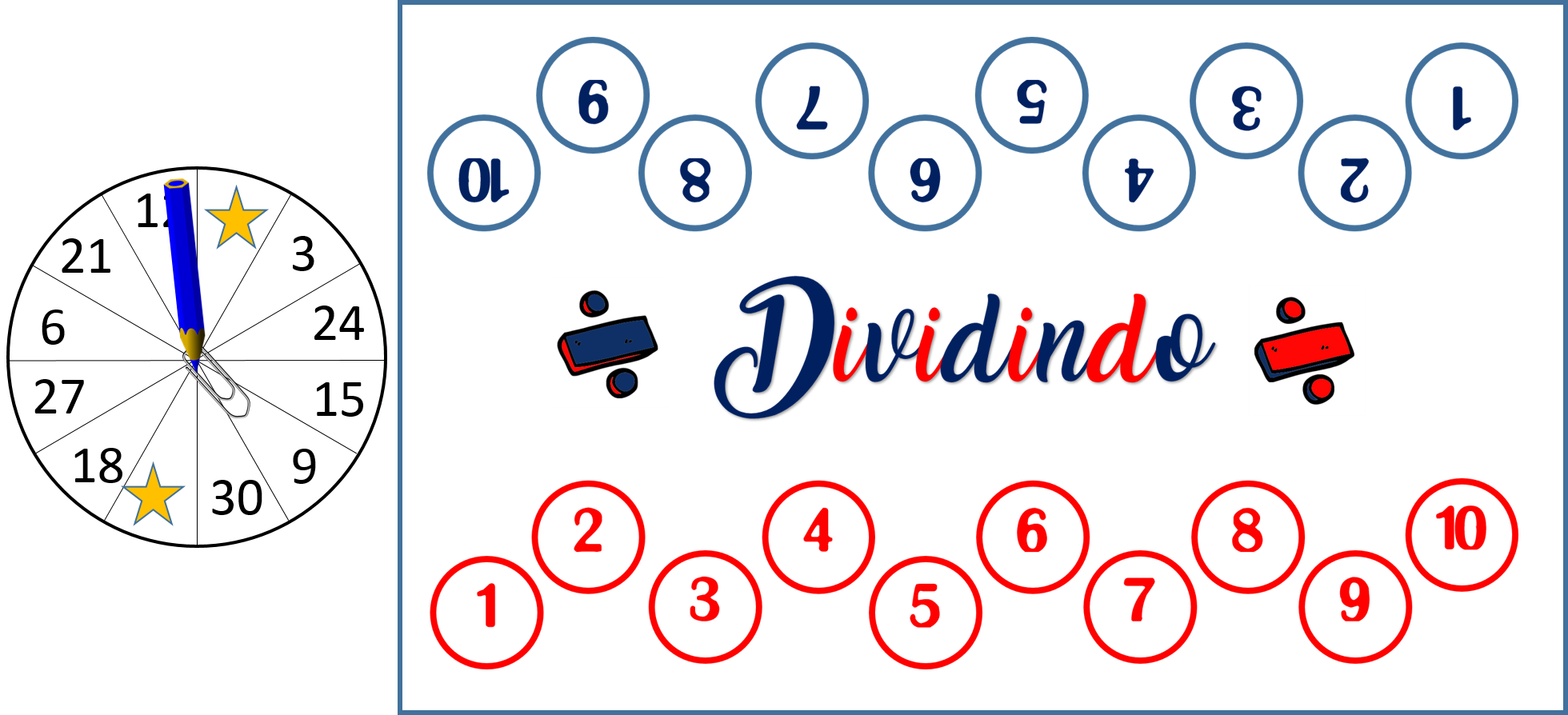 Dividindo – Roleta da Divisão